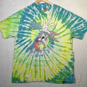 Dim Mak x Space Jam: A New Legacy Bugs Bunny‎ T-shirt Spiral Tie Dye Men Large